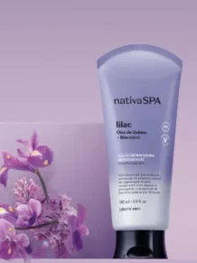 Loção Renovadora Desodorante Hidratante Corporal Nativa Spa Lilac 180Ml