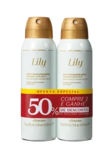 Kit Desodorante Antitranspirante Lily (2 Unidades)