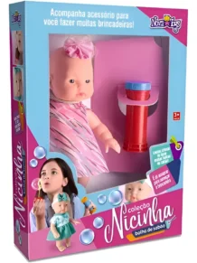 Boneca Nicinha bolhas de sabão