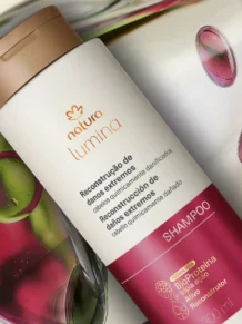 Shampoo Reestruturante para Cabelos Quimicamente Danificados Lumina 300 ml