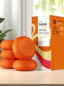 Sabonete em Barra Tododia Energia (Flor de Jengibre y Mandarina Tangerina)