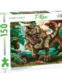 Quebra cabeça t-rex com 150 peças