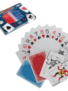 Baralho plástico pop 2 baralhos com 54 cartas