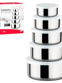 Conjunto pote inox 5pcs