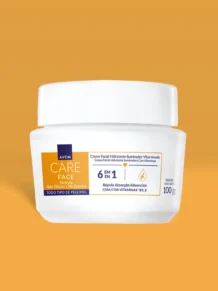 Avon Care Creme Facial Iluminador Vitaminado 6 em 1   100g