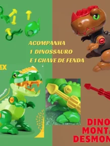 Dinossauro Toy Rex Didatico Monta e Desmonta