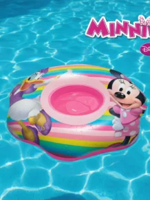 Boia circular inflavel fralda minnie
