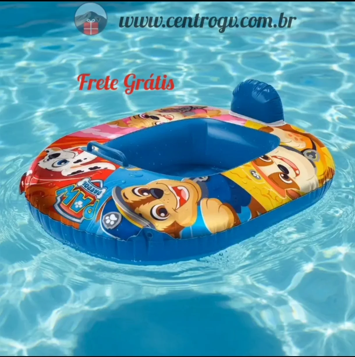 Boia bote inflavel fralda patrulha canina