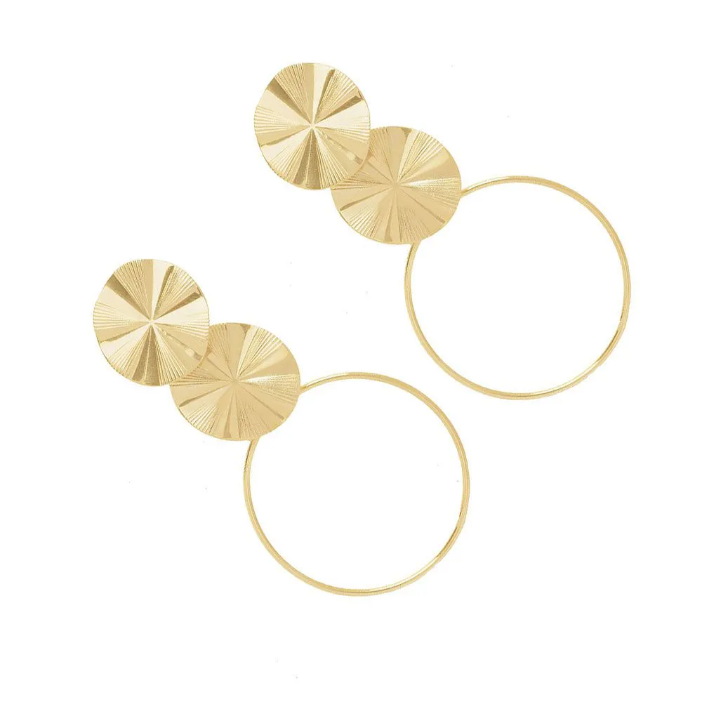 Brinco Da Novela Salve-se Quem Puder Folheado A Ouro 18k - Imagem 3