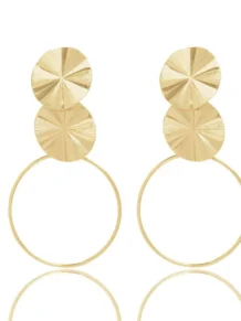 Brinco Da Novela Salve-se Quem Puder Folheado A Ouro 18k