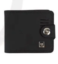 Carteira Masculino Couro Sintético Black (Preta)