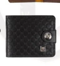 Carteira Masculina Couro Sintético Black (Preta)