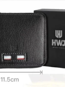 Carteira Masculina Couro Sintético Black (Preta)