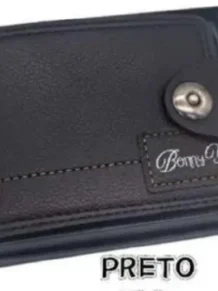 Carteira Masculina Em Pu Premium Preta