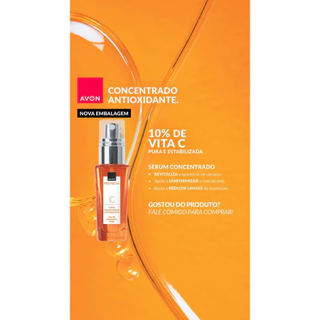Presente Renew Vitamina C + Hidratante Protetor Solar Avon - Imagem 5