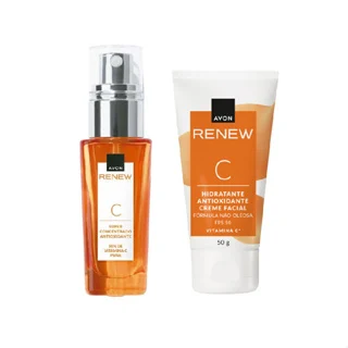 Presente Renew Vitamina C + Hidratante Protetor Solar Avon