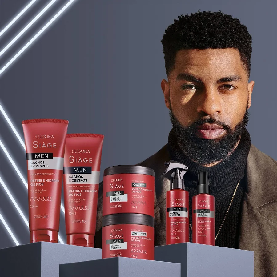 Creme para Pentear Siàge Men Cacheados 450g - Imagem 5