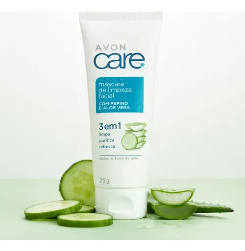 Máscara de Limpeza Facial Pepino e Aloe Vera - Imagem 3