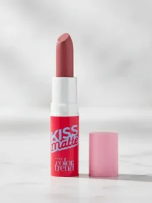Kiss Matte Batom Rose In Love 3,6g Essência de Cranberry
