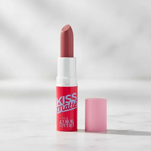 Kiss Matte Batom Rose In Love 3,6g Essência de Cranberry